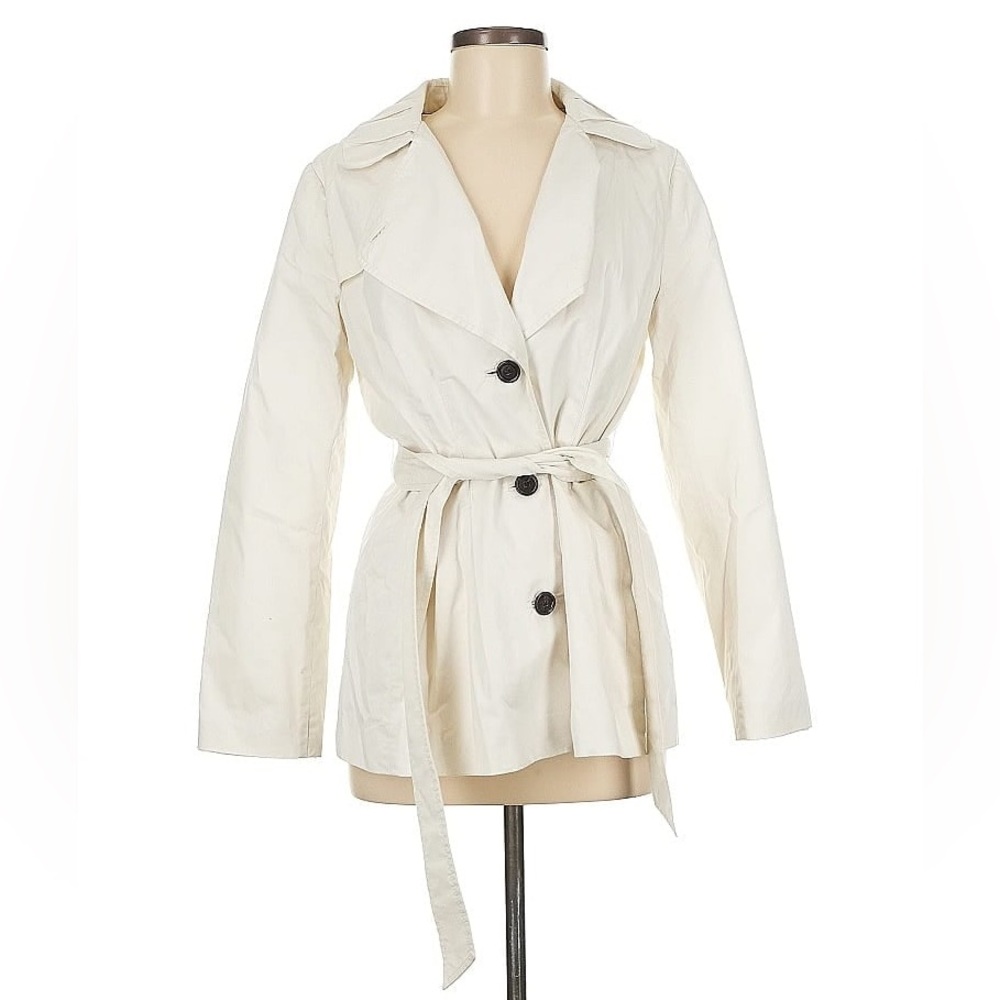 Banana Republic White/Ivory Trench Coat